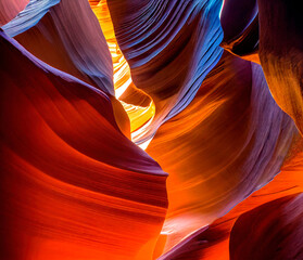 Background of the Antelope Canyon sandstone formations like in in Arizona, ,  Generative AI	