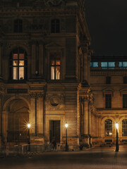 Louvre Museum at night