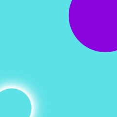 Abstract neon half circle frame with space. Best use for template 