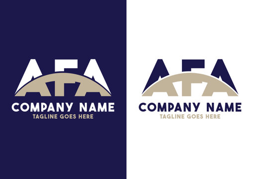 Letter AFA logo design vector template, AFA logo