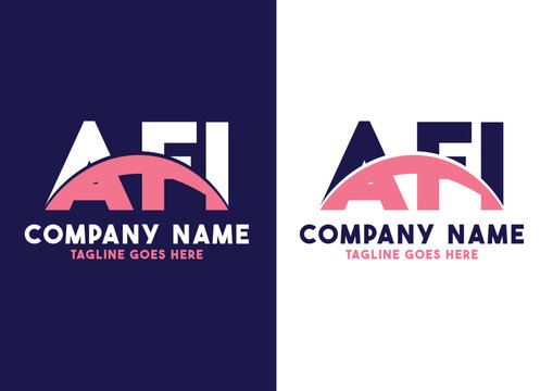 Letter AFI logo design vector template, AFI logo
