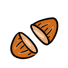 half almond