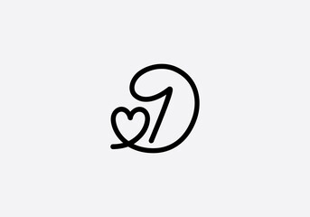 Obraz premium Love sign logo design Love and heart icon and symbol design
