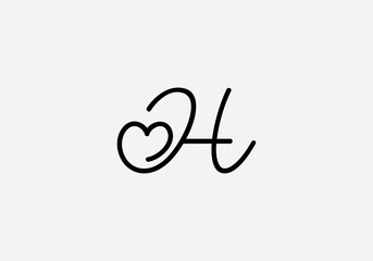 Love sign logo design Love and heart icon and symbol design