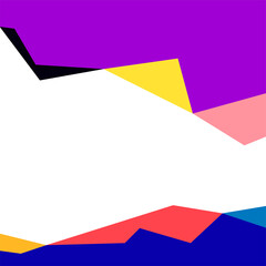 Colorful geometric abstract background for social media feed