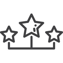 Obraz premium rating star shape icon vector