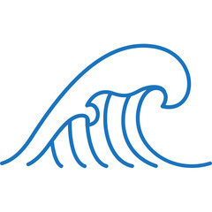 asia and oriental water ocean wave line pattern design elements