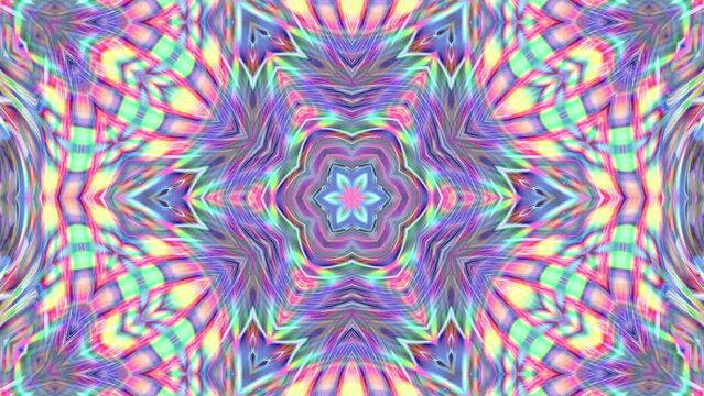 Abstract multicolored luminous kaleidoscope background