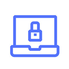 laptop private laptop- line icon