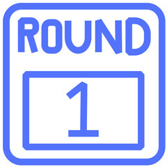 competition fight one line icon