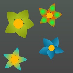 Flower illustrations for kids
