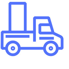 delivery trucks shipping and line icon