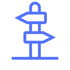 cityroutesignalingdirectionarrows line icon