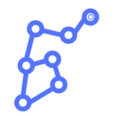 space constellation astronomy galaxy star line icon