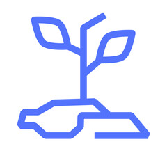 space growth plant growth plant nature line icon