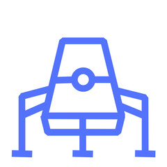 space landing module landing module rocket spaceship line icon