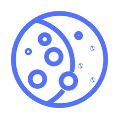 space moon phases moon phases half-moon full moon cloud line icon