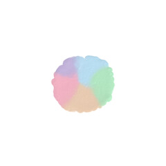 pastel oil paint cutie element mini circle
