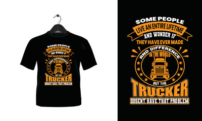 Trucker Printable Vector T-Shirt