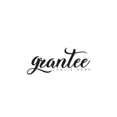 Grantee signature logo design 