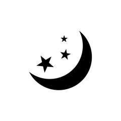 Night icon in isolated on background. symbol for your web site design Night icon logo, app, Night icon Vector illustration.

