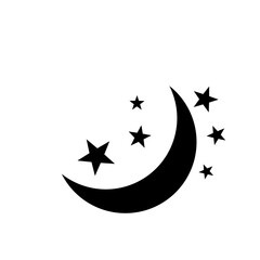 Night icon in isolated on background. symbol for your web site design Night icon logo, app, Night icon Vector illustration.

