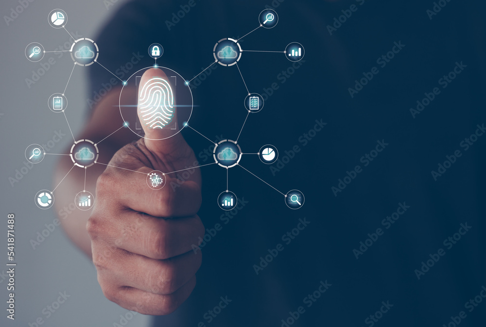 Poster digital transformation change management. new technology bigdata and business process strategy, inte