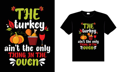 Thanksgiving typography t-shirt design or Happy thanksgiving vector poster design 