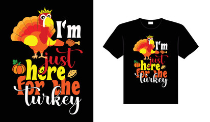 Thanksgiving typography t-shirt design or Happy thanksgiving vector poster design 