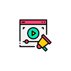 video advertising icon