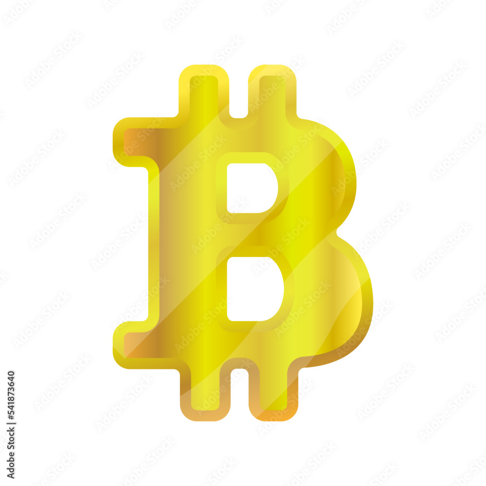 Poster shiny bitcoin vector icon. bitcoin glitter icon. cryptocurrency vector icon. internet monetary unit.