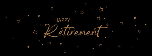 happy retirement card  on white background	