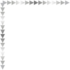 Silver Corner Border Vector Illustration