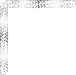Silver Corner Border Vector Illustration