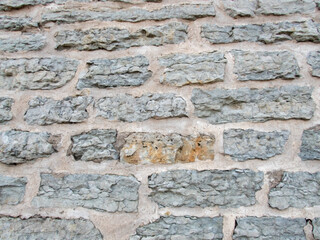 old brick wall in Tallinn, Estonia