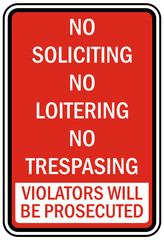 private property warning sign