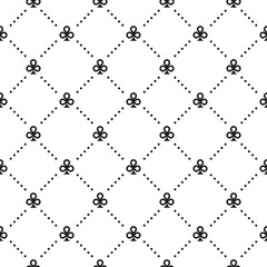 Seamless pattern with spades. Casino gambling, poker background. Alice in wonderland ornament. Fantasy wallpaper.