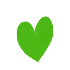 Doodle heart oil paint 