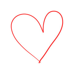 Doodle heart oil paint 