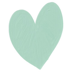 Doodle heart oil paint 