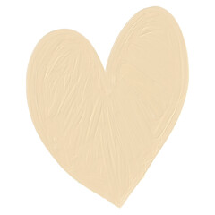 Doodle heart oil paint 