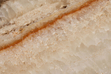The marble layers that have been deposited together for a long time.