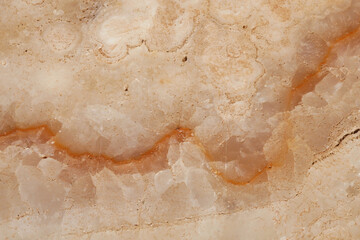 The marble layers that have been deposited together for a long time.
