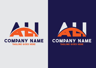 Letter ALI logo design vector template, ALI logo - obrazy, fototapety, plakaty