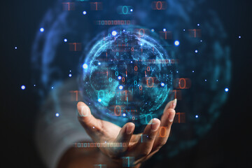 2023 business idea, businessman or engineer Show the trend of driving modern innovations to develop more effective technology information protection systems.
