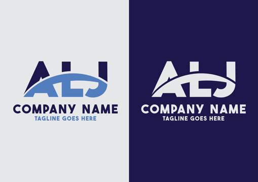 Letter ALJ logo design vector template, ALJ logo