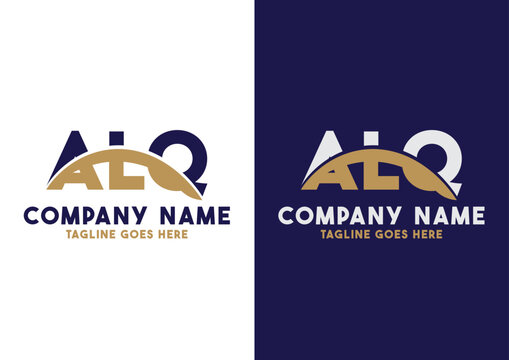 Letter ALQ logo design vector template, ALQ logo