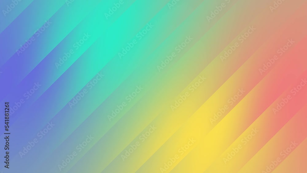 Poster fake jade, red chalk, exodus fruit and gargoyle gas inclined lines gradient background loop. moving 