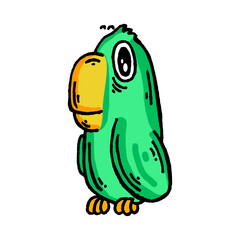 Cartoon Parrot Clipart