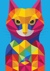 Just an Abstract Cat Poster